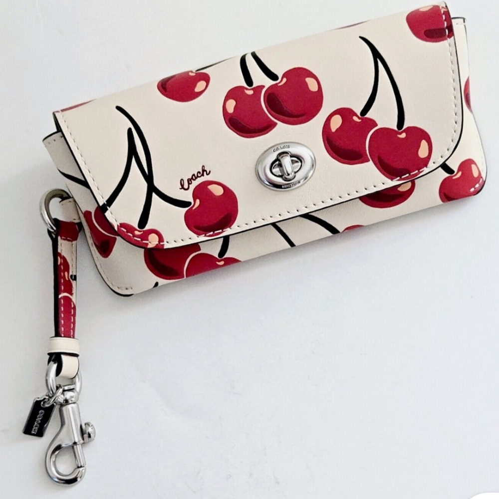 Coach Sunglass Case With Cherry Print
